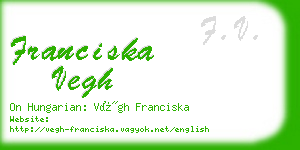 franciska vegh business card